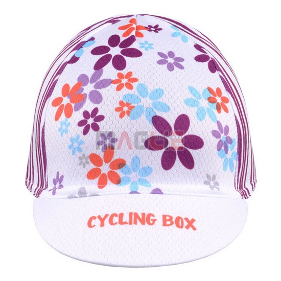 2015 CYCLINGBOX Cappello Ciclismo bianco e rosso