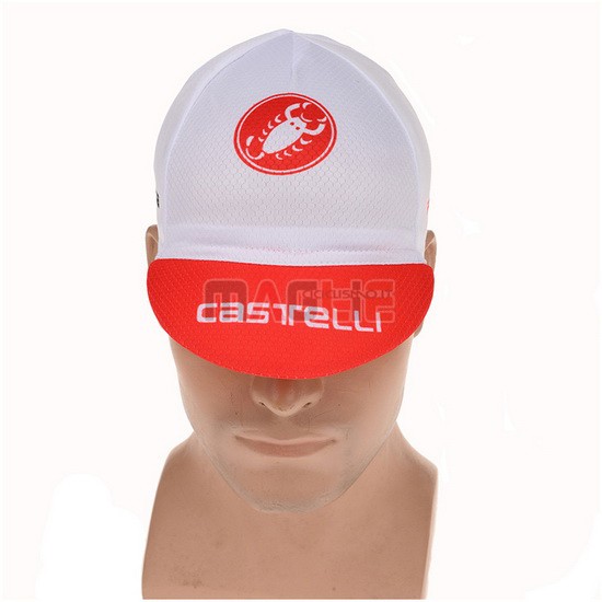 2015 Castelli Cappello Ciclismo bianco e rosso