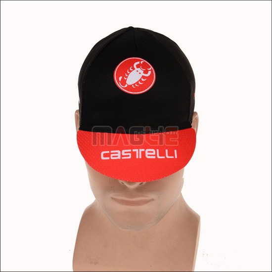 2015 Castelli Cappello Ciclismo nero e rosso