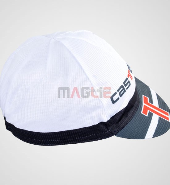 2012 Castellii Cappello Ciclismo bianco e grigio