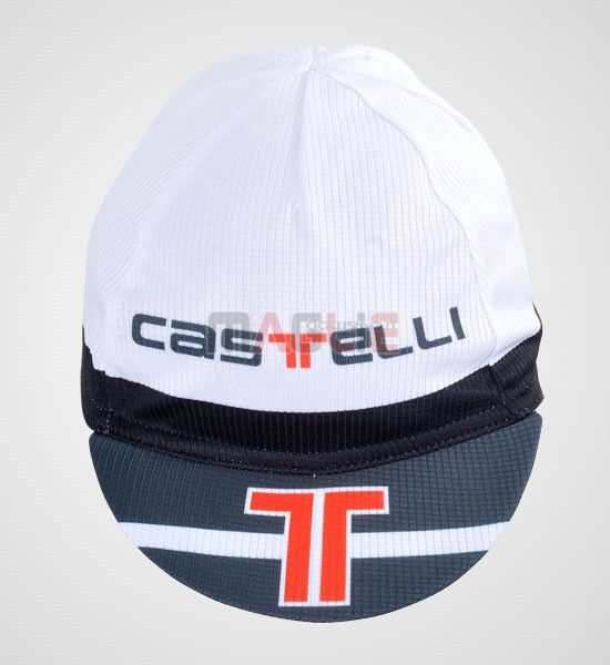 2012 Castellii Cappello Ciclismo bianco e grigio