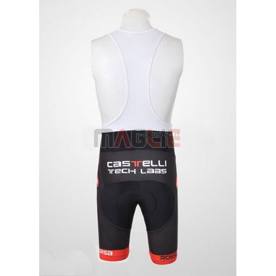 Maglia Castelli manica corta 2010 bianco e rosso