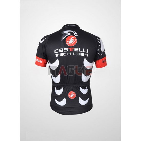 Maglia Castelli manica corta 2010 nero e bianco