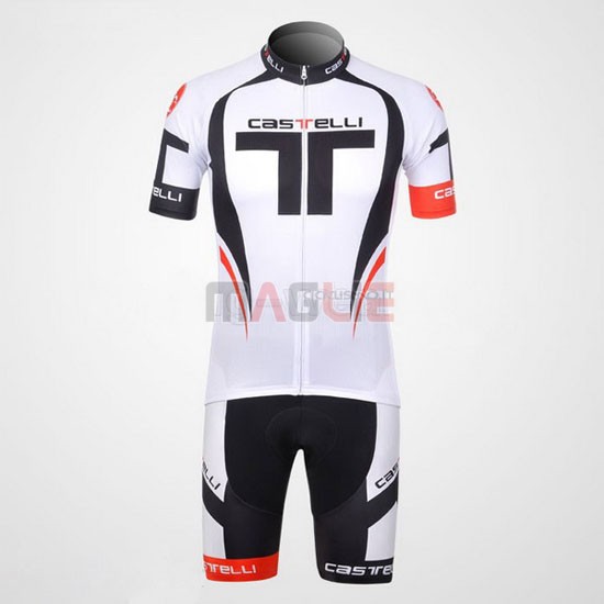 Maglia Castelli manica corta 2011 bianco e nero