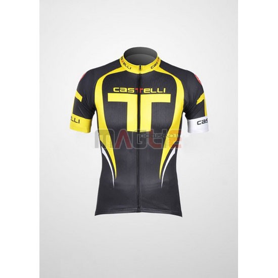 Maglia Castelli manica corta 2011 giallo e nero