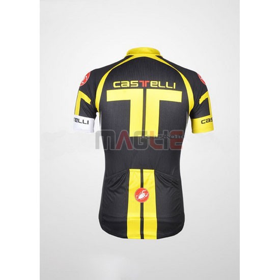 Maglia Castelli manica corta 2011 giallo e nero
