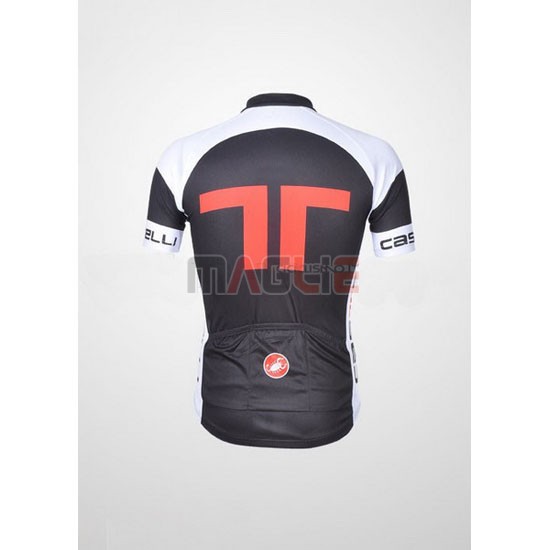 Maglia Castelli manica corta 2011 nero e rosso