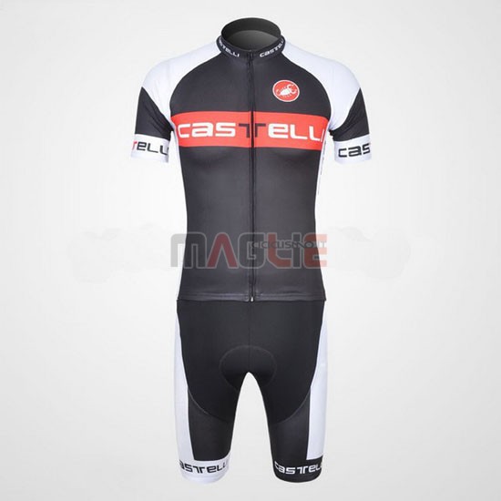 Maglia Castelli manica corta 2011 nero e rosso