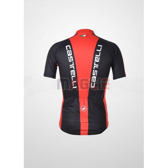Maglia Castelli manica corta 2011 nero rosso