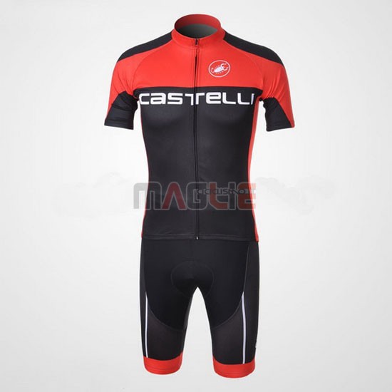 Maglia Castelli manica corta 2011 nero rosso