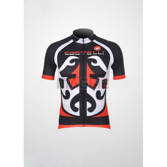 Maglia Castelli manica corta 2011 rosso e nero