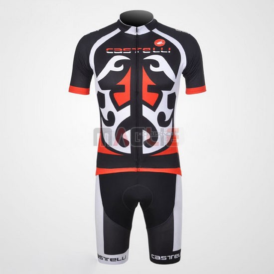 Maglia Castelli manica corta 2011 rosso e nero