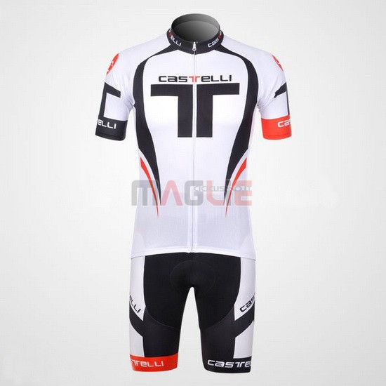 Maglia Castelli manica corta 2012 nero e bianco