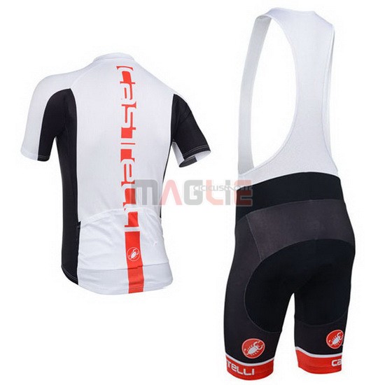 Maglia Castelli manica corta 2013 arancione e bianco