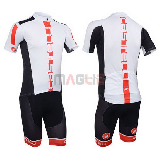 Maglia Castelli manica corta 2013 arancione e bianco