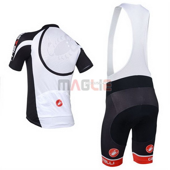 Maglia Castelli manica corta 2013 bianco e nero