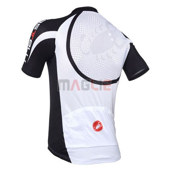Maglia Castelli manica corta 2013 bianco e nero