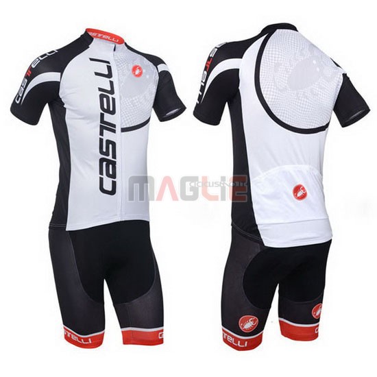 Maglia Castelli manica corta 2013 bianco e nero