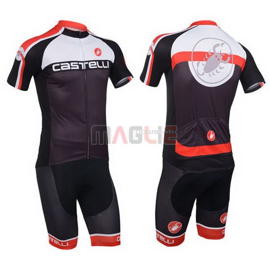 Maglia Castelli manica corta 2013 nero e bianco