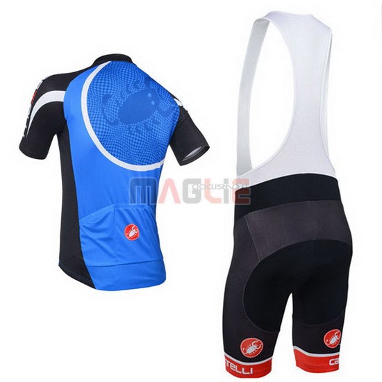 Maglia Castelli manica corta 2013 nero e blu