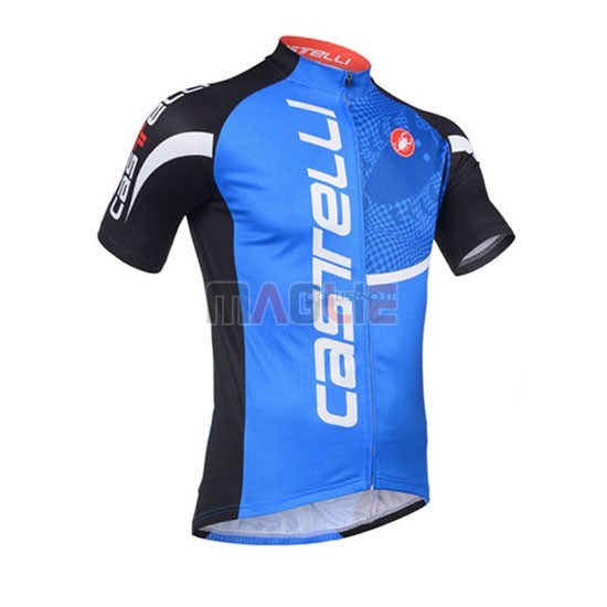 Maglia Castelli manica corta 2013 nero e blu