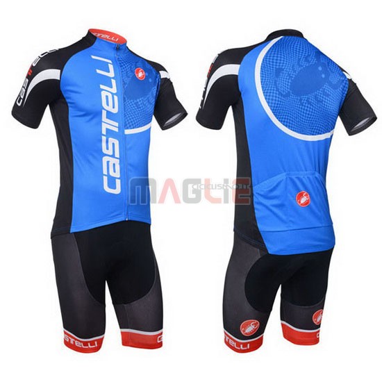 Maglia Castelli manica corta 2013 nero e blu