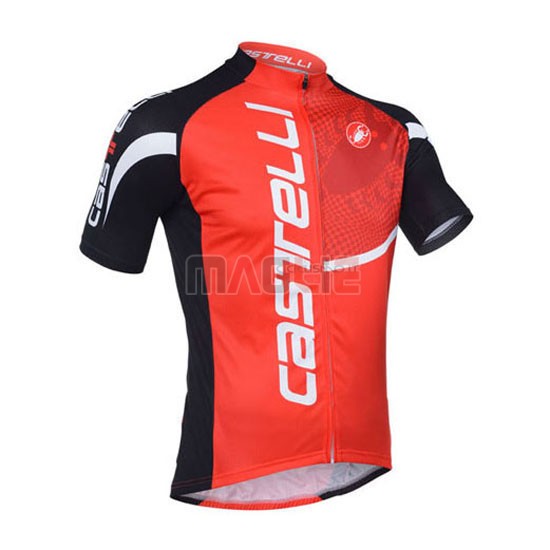 Maglia Castelli manica corta 2013 nero e rosso