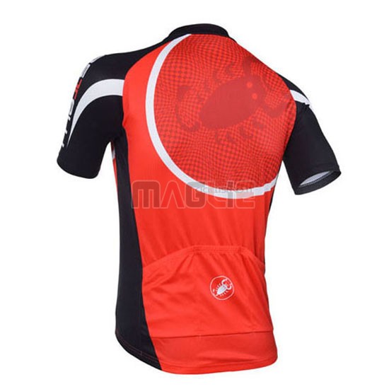 Maglia Castelli manica corta 2013 nero e rosso