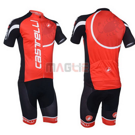 Maglia Castelli manica corta 2013 nero e rosso