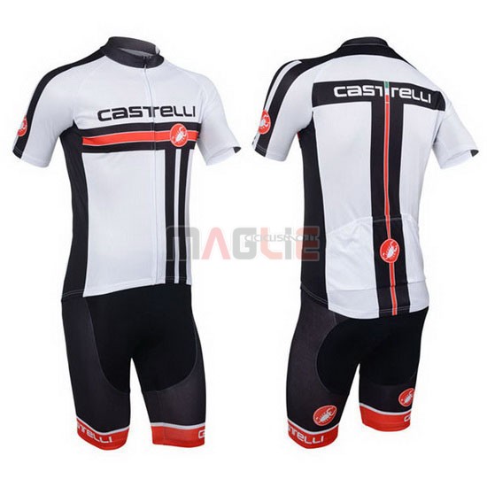 Maglia Castelli manica corta 2013 rosso e bianco