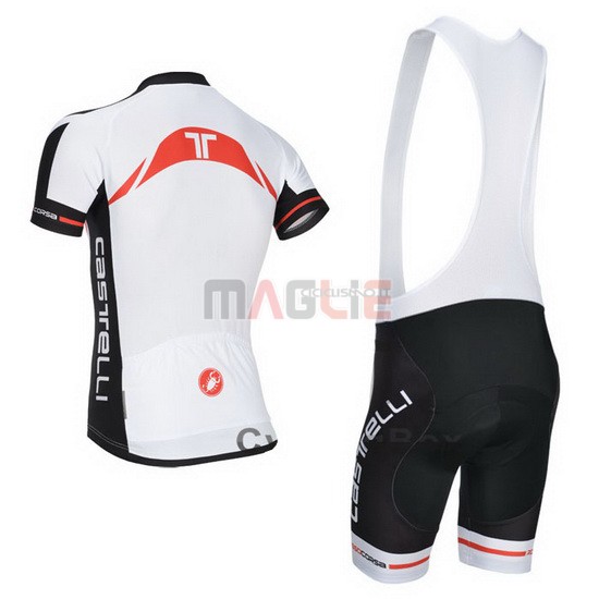 Maglia Castelli manica corta 2014 arancione e bianco