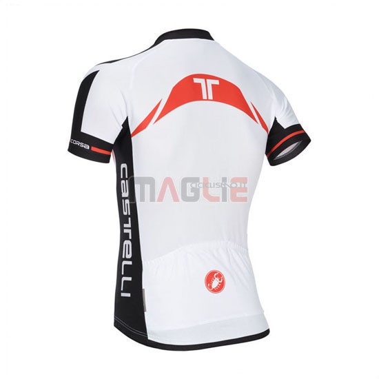 Maglia Castelli manica corta 2014 arancione e bianco