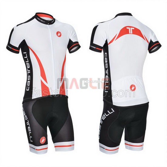 Maglia Castelli manica corta 2014 arancione e bianco