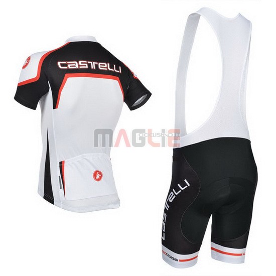 Maglia Castelli manica corta 2014 bianco e nero