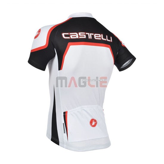 Maglia Castelli manica corta 2014 bianco e nero
