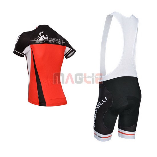 Maglia Castelli manica corta 2014 rosso e nero