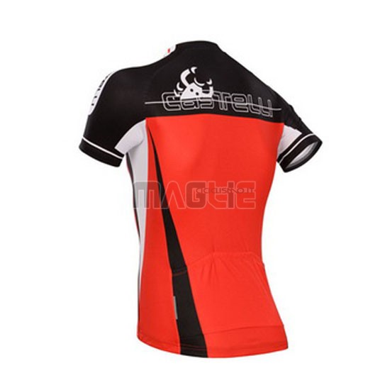 Maglia Castelli manica corta 2014 rosso e nero