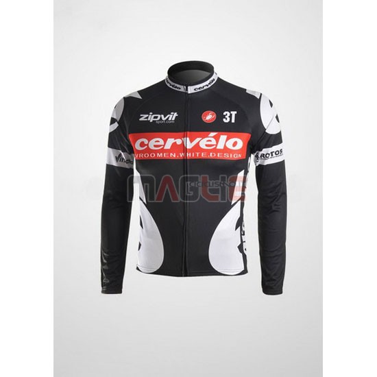Maglia Castelli manica lunga 2010 bianco e nero