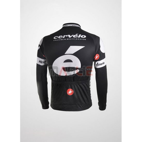 Maglia Castelli manica lunga 2010 bianco e nero