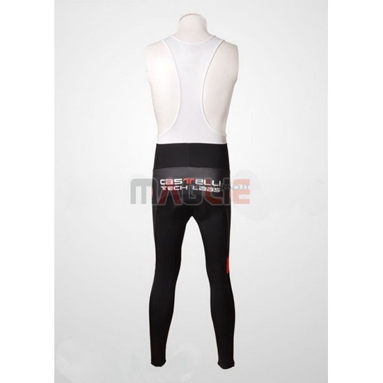 Maglia Castelli manica lunga 2010 bianco e rosso