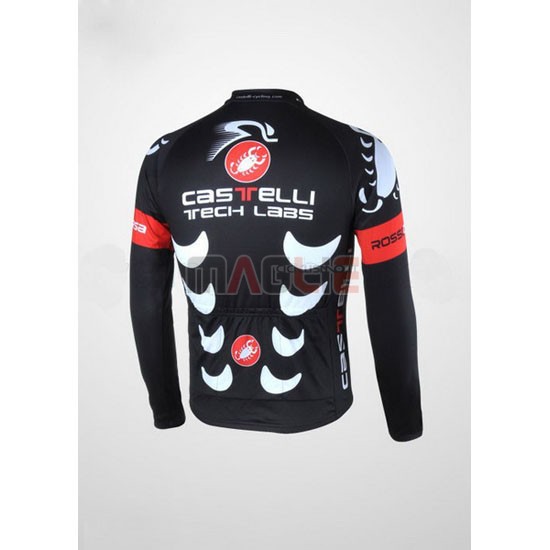 Maglia Castelli manica lunga 2010 nero e bianco