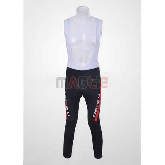Maglia Castelli manica lunga 2011 arancione e nero