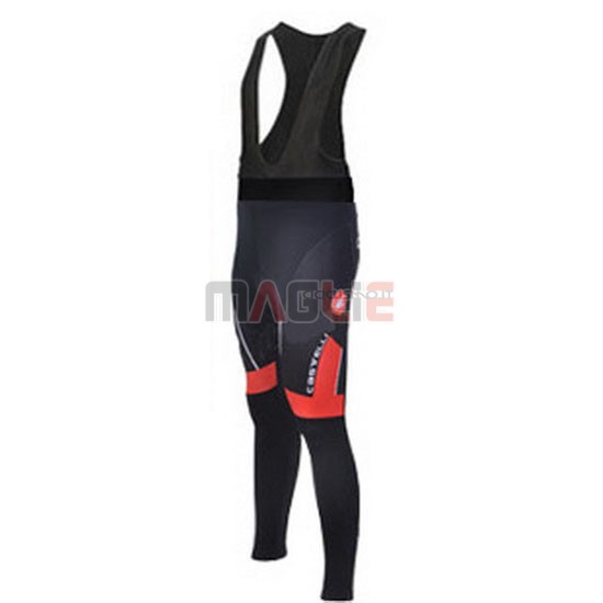 Maglia Castelli manica lunga 2011 nero e rosso