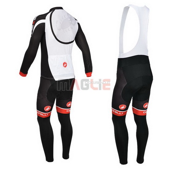 Maglia Castelli manica lunga 2013 bianco e nero
