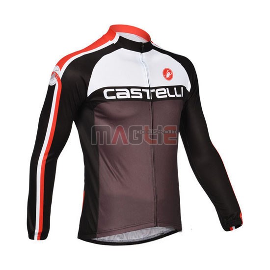 Maglia Castelli manica lunga 2013 nero e bianco