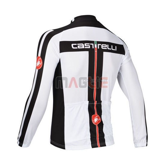 Maglia Castelli manica lunga 2013 rosso e bianco