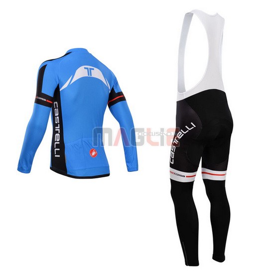 Maglia Castelli manica lunga 2014 blu e nero