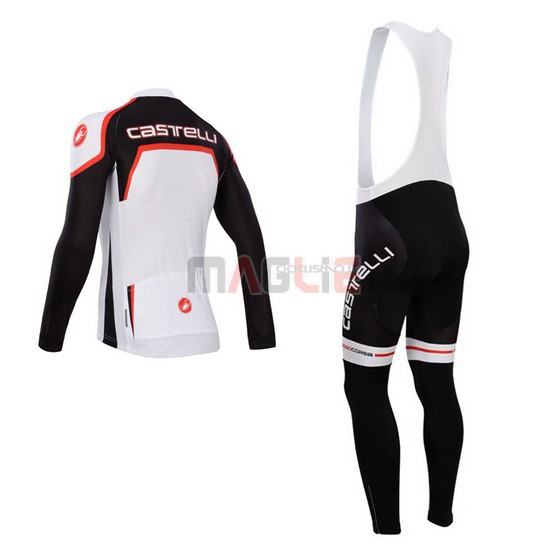 Maglia Castelli manica lunga 2014 nero e bianco