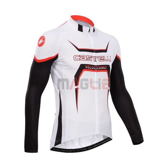Maglia Castelli manica lunga 2014 nero e bianco