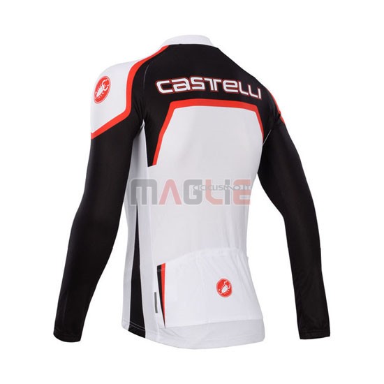 Maglia Castelli manica lunga 2014 nero e bianco
